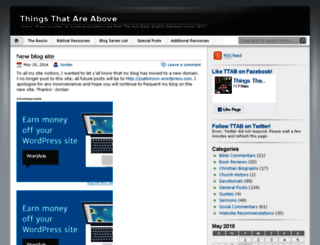 thingsthatareabove.wordpress.com screenshot