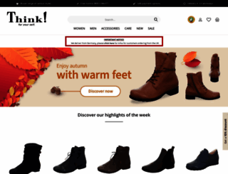 think-shoes-online.co.uk screenshot