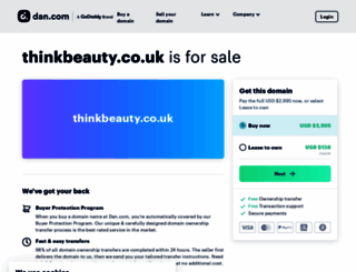 thinkbeauty.co.uk screenshot