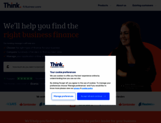 thinkbusinessloans.com screenshot