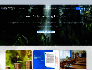 thinkgreen.discoveryeducation.com screenshot