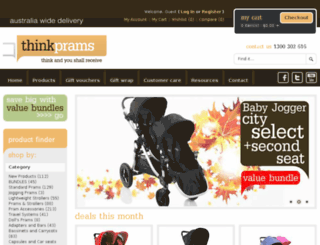 thinkprams.com.au screenshot
