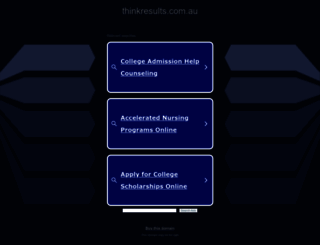 thinkresults.com.au screenshot