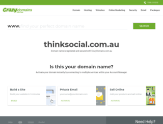 thinksocial.com.au screenshot