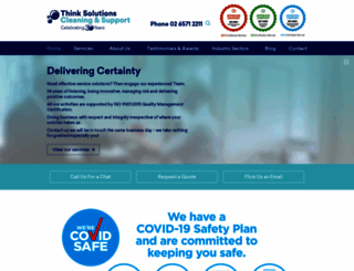 thinksolutionscleaning.com.au screenshot