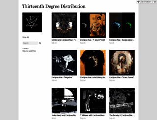 thirteenthdegree.storenvy.com screenshot