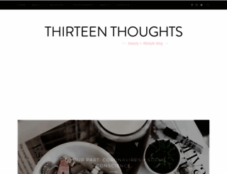 thirteenthoughts.com screenshot