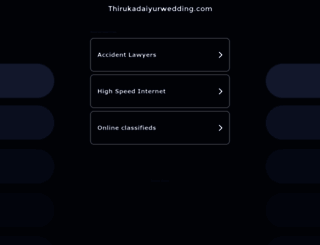 thirukadaiyurwedding.com screenshot