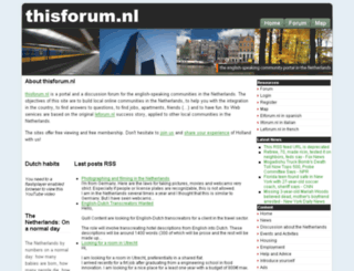 thisforum.nl screenshot