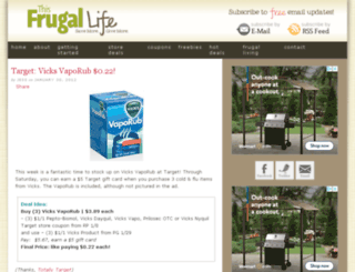 thisfrugallife.com screenshot