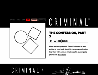thisiscriminal.com screenshot