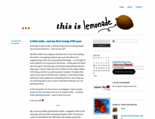 thisislemonade.wordpress.com screenshot
