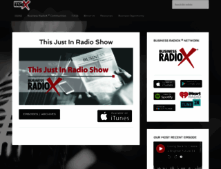 thisjustin.businessradiox.com screenshot