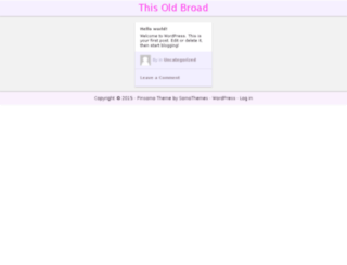 thisoldbroad.com screenshot
