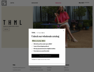 thmlclothing.com screenshot