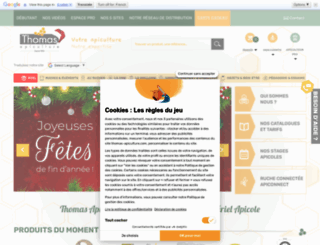 thomas-apiculture.com screenshot