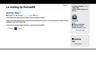 thomas68.racingstub.com screenshot
