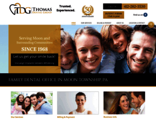 thomasdentalgroup.net screenshot