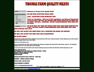 thomasfarmmeats.com screenshot