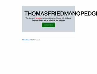 thomasfriedmanopedgenerator.com screenshot