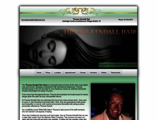 thomaskendallhair.com screenshot
