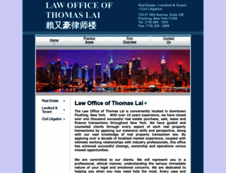 thomaslailaw.com screenshot