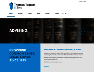 thomastaggart.com screenshot