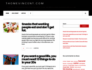 thomevincent.com screenshot