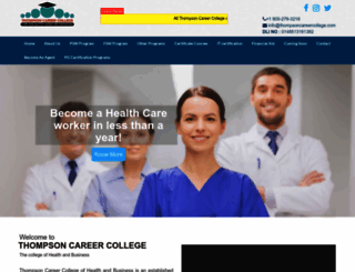 thompsoncareercollege.com screenshot