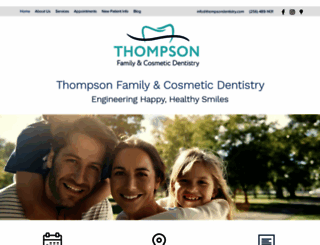 thompsondentistry.com screenshot