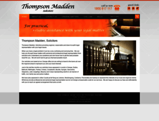 thompsonmadden.com.au screenshot