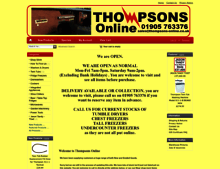 thompsons-online.co.uk screenshot