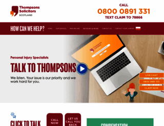 thompsons-scotland.co.uk screenshot