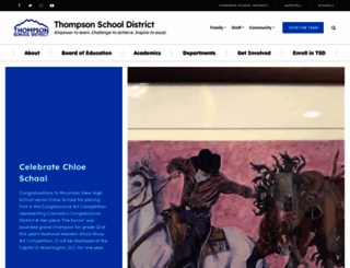 thompsonschools.org screenshot