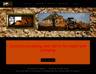 thompsonseptic.com screenshot