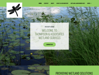 thompsonwetlands.com screenshot