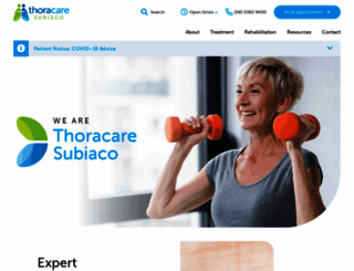 thoracarephysiotherapy.com.au screenshot