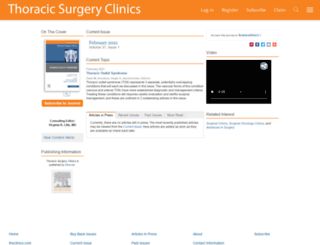 thoracic.theclinics.com screenshot