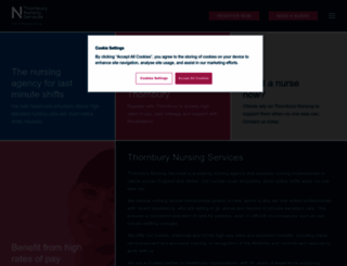 thornbury-nursing.com screenshot