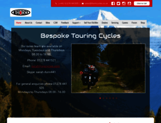 thorncycles.co.uk screenshot