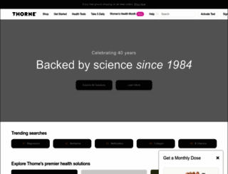 thorne.com screenshot