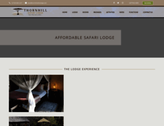 thornhillsafarilodge.com screenshot