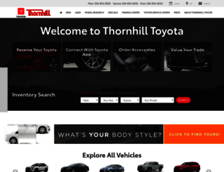 thornhilltoyotawv.com screenshot