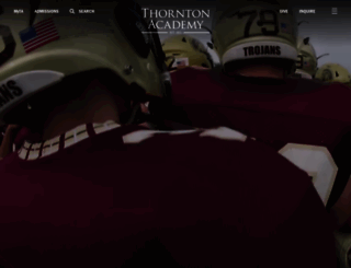 thorntonacademy.org screenshot