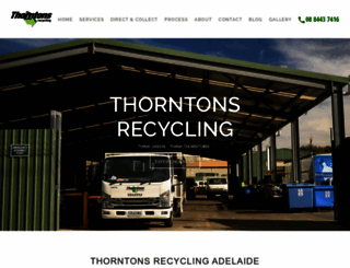 thorntonsrecycling.com.au screenshot