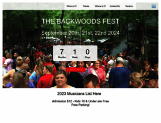 thornvillebackwoodsfest.com screenshot