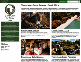 thornybush.krugerpark.co.za screenshot