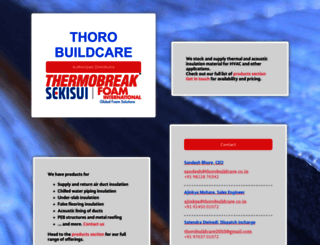 thorobuildcare.co.in screenshot