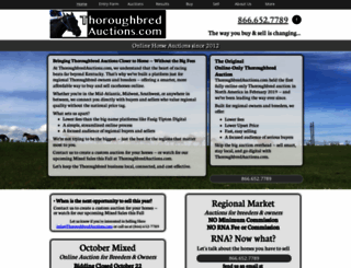 thoroughbredauctions.com screenshot