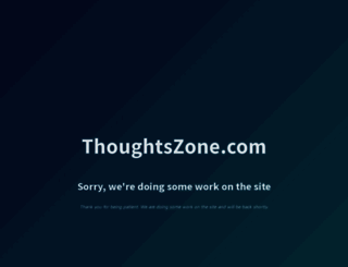 thoughtszone.com screenshot